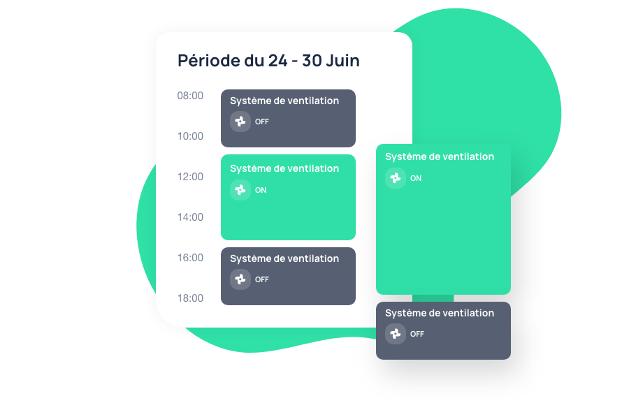 Programmations horaires centralisées